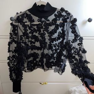 ADORABLE mesh frill blouse ❤️